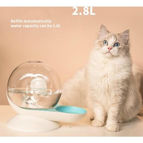 2.8L Pet Snail Shape Water Dispenser Large Capacity Katten Drinking Bowl Automatic Pet Feeder Cat Drinking Fountain Pet Supplies