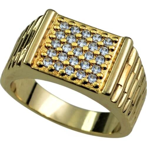 AHAPPY Gold Rings For Men
