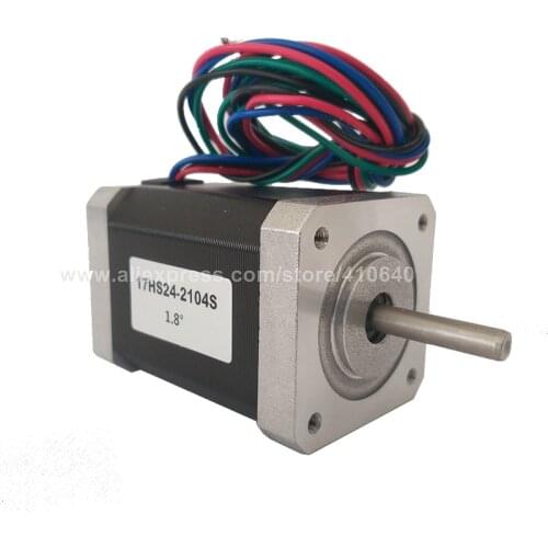 Stepper Motor 17HS24-2104S L 60 mm Nema 17 with 1.8 deg 2.1 A 65 N.cm and bipolar 4 lead wire HIGH TORQUE TYPE