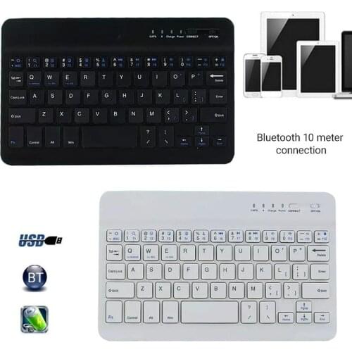 Bluetooth Keyboard 7/10inch Mini Slim Wireless Bluetooth Keyboard Keypad For Phone Tablet Laptop беспроводная клавиатура teclado
