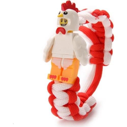 Buzz Building Block Bracelet Pig Mouse Cat Duck Cock Rabbit Toy Bangles Kids Bricking Bracelet Paracord Bracelet Gift Jewelry