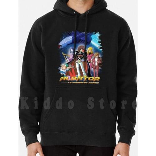 Captain Harlock With Atlantis ( Arcadia ) Albator The Space Corsair hoodies long sleeve Albator Captain