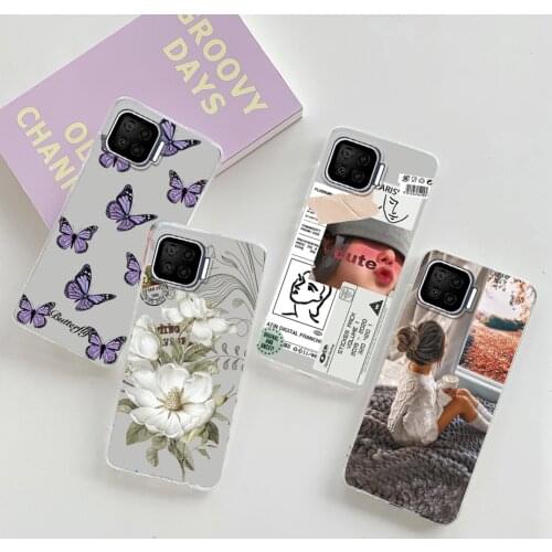 For OPPO Reno 4 Lite Case For OPPO Reno4 Lite A93 F17 Pro Case Clear Funda Bumper Transparent Soft TPU silicon Phone Back Cover