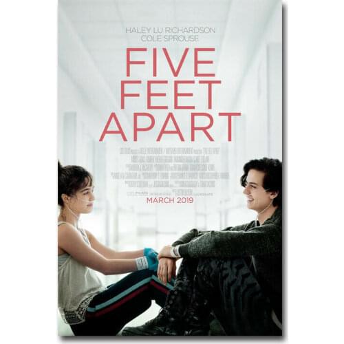 D0056 Five Feet Apart Movie Silk Fabric Poster Art Decor Indoor Painting Gift