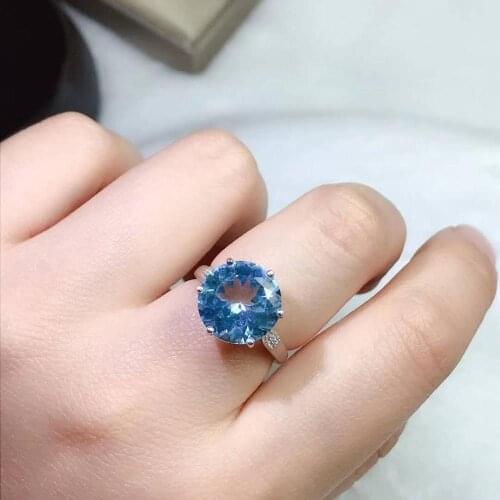 Natural And Real Topaz Ring Engagement Ring Topaz Ring Fine Jewelry Wholesale 925 sliver Ring