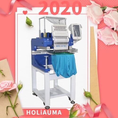 15 needles single head holiauma 450*650mm area flat Tajima computerized embroidery machine for sale