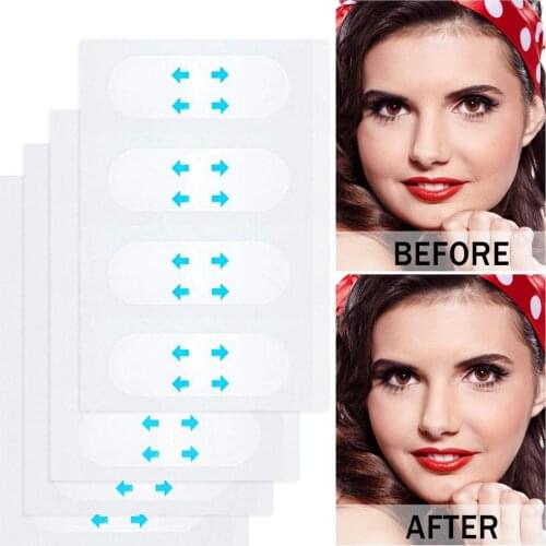 40/80pcs Face Lift Tape Invisible Thin Sticker V Shape Anti Wrinkle Face Slimming Tapes Breathable Adhesive Tighten Facial Chin