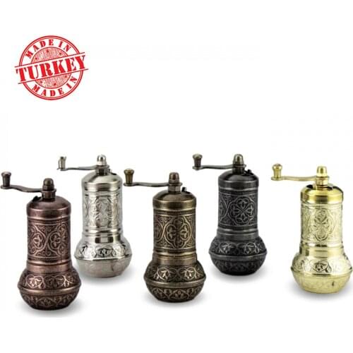 Coffe Grinder, Pepper Grinder, Spice Grinder, Pepper Mill, Turkish Grinder (4.2" Antique Copper 5 Color)