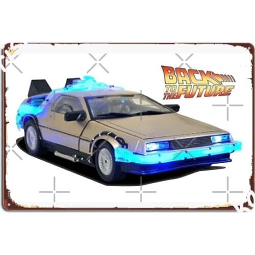 Return To The Future Metal Sign Vintage Pub Garage Wall Decor Pub Tin Sign Poster