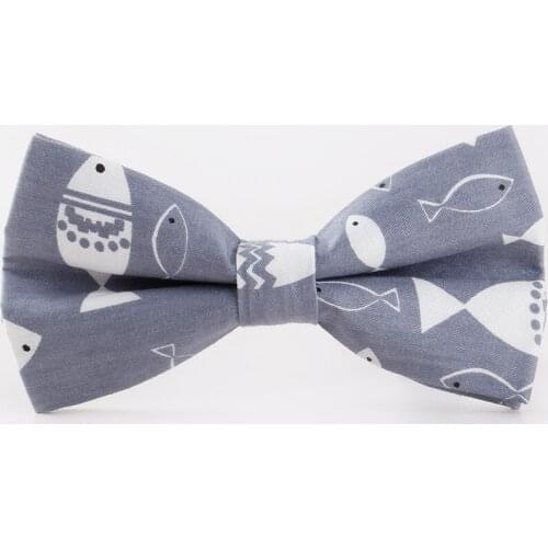Fashion Cotton Bow Tie for Men Lovely Fish Rabbit Cartoon Animal Printed Bowtie Women Party Yellow Rubber Duck Butterfly