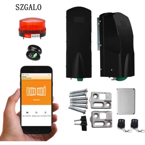 Heavy Duty Wheel Type Automatic Swing Gate Opener support wifi control for Universal home villa gate door 180 ° opener closer