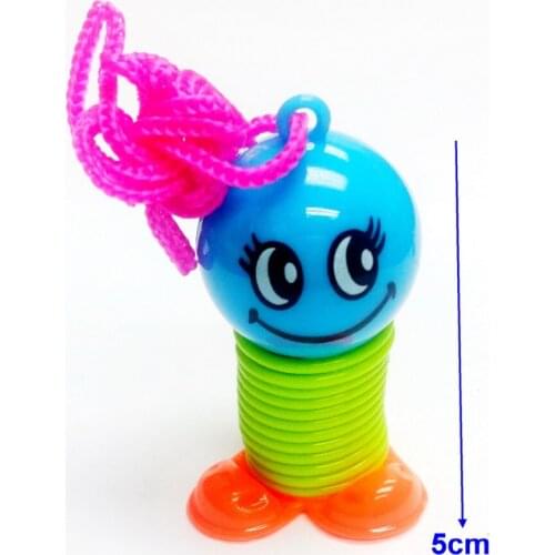 2 Happy smile Ball Spring Jump Ups E465 necklace Boys Kids Toys Birthday Party Pinata Bag Filler Loot Favors Gift Prizes Novelty