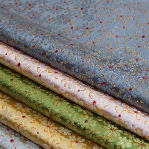 Brocade Silk Fabric DIY Craft Fabric Damask Nylon Poly Qualified For Bag Pillow Furnishings And Cloth