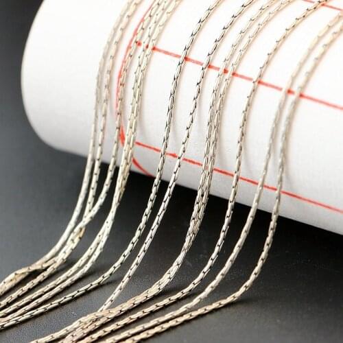 S925 Sterling Silver Jewelry Wholesale Retro Thai Silver Necklace Wild Women And Men Hypoallergenic Silver Fine Chain