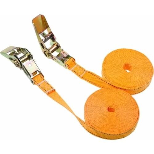 1pcs 2.5cm * 2 Meters 900KG Metal Cargo Lashing Polyester Webbing Straps, Hold Secure Ratchet Tie Down Cam Buckle Winch Strap