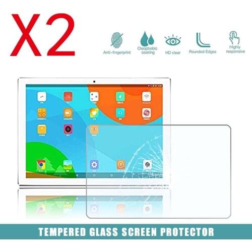 2Pcs Tablet Tempered Glass Screen Protector Cover for Teclast P10 Eye Protection Anti-Scratch Explosion-Proof Tempered Film