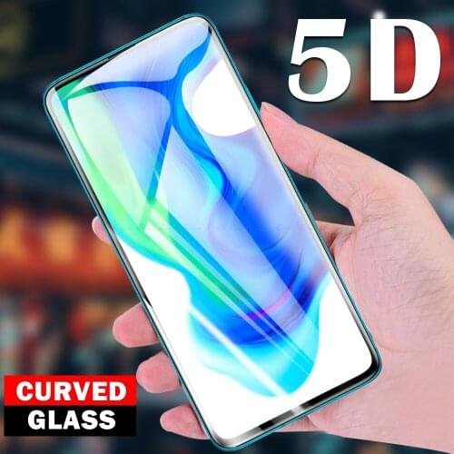5D Curved Full Cover Tempered Glass Screen Protector Protective Film For XiaoMi Pocophone Poco C3 X2 F1 F2 M3 M2 Pro X3 NFC