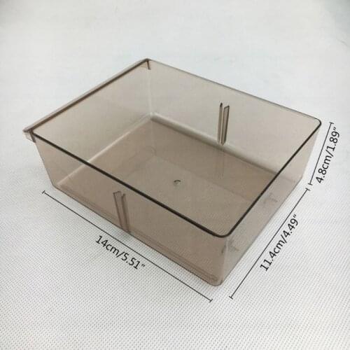 8 Grid Drawer Cabinet Jewelry Storage Box Organizer Desktop Makeup Bin Container E56C