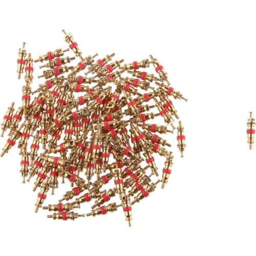 Car Motorbike Truck Replacement Tire Tyre Brass Valve Stem Yellow Pack of 100