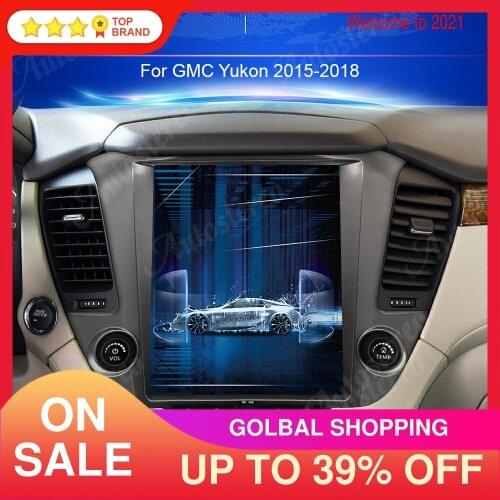 For GMC Yukon Chevrolet Tahoe Suburban 2015-2019 Tesla style Android 9.0 Car GPS Navigation Headunit Multimedia Player Carplay