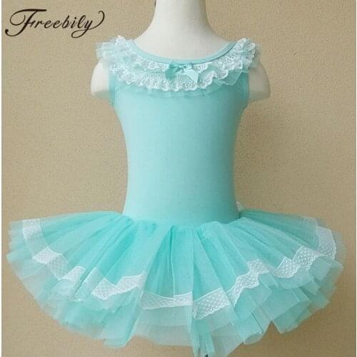 Girls Sleeveless Ballet Tutu Dance Dress Children Gymnastic Leotard Kids Dancewear Princess Ballerina Fancy Dress Party Costume