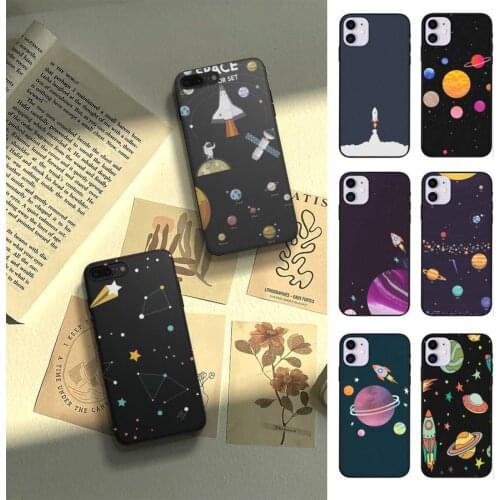 Pattern Cartoon Planet Space Star Phone Case Fundas Shell Cover For Samsung A51 A52 A71 A72 A80 A91 A20E A32 A31 A21 A11 For S21