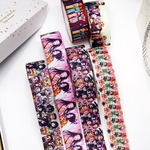 DIY Cartoon Printed Grosgrain Ribbon For Craft Supplies Sewing Accessories 5 Yards, Planar Resins Mold 10 Pieces. 48703