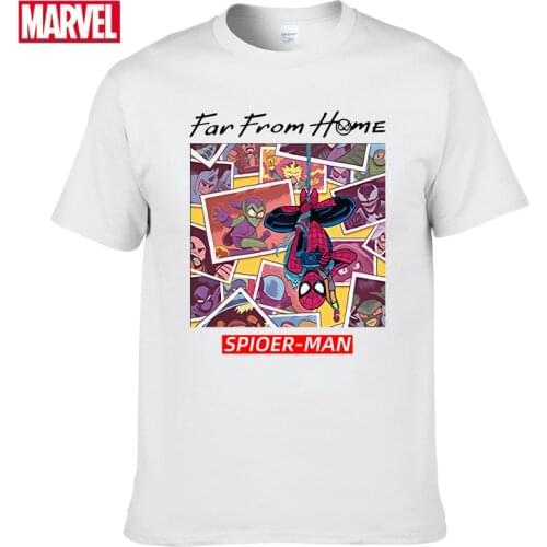 Marvel The Avengers Spider Man t-shirt Comfortable Breathable 100% cotton Fashion funny t shirts Summer Tops Mens clothing #119
