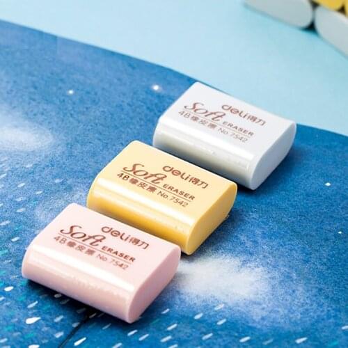 36Pcs Soft 4B Colored Rubber Erasers Students Pencil Correct Mistake Test Card Home Study Art Class Draw Design Office 7542