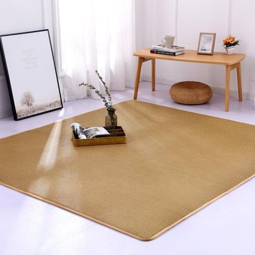 Summer thick rattan carpet Japanese-style tatami floor mat larger rug for living room bedroom kids play carpet home Decorative
