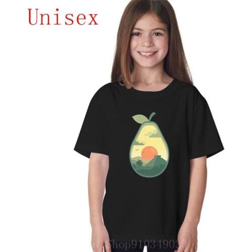Mexicola Grande Avocado shaped sunset boys t shirts girls tops childrens clothes g boys clothes children clothes boys