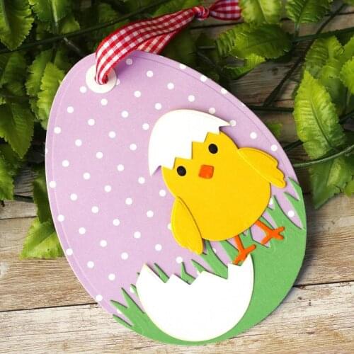 Cute Easter Broken Chick Metal Cutting Dies Stencil Scrapbooking DIY Album Stamp Paper Card Embossing Decor CraftRetailsale