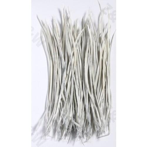 Natural 6-8 inch goose silk edge feather 15-20CM dyed light gray DIY craft jewelry earrings performance costume decoration