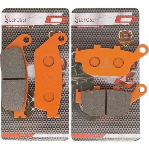 2 Pairs Motorcycle Parts Front Rear Brake Pads For Honda CBR250 1988-1994 CB400SF 1992-1995 NTV650 1988-1997 VTR250 1998-2007