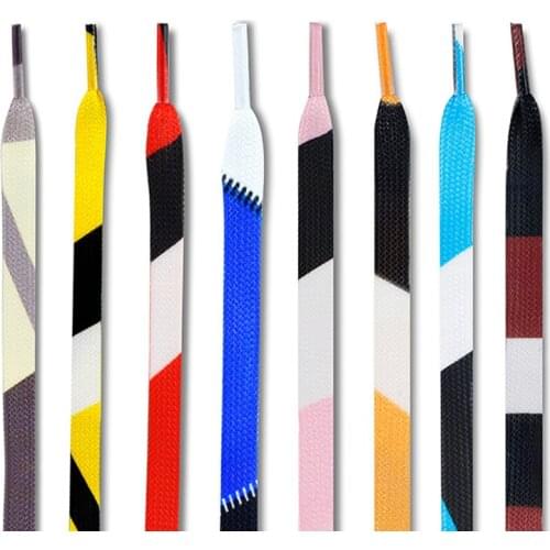 Flat Shoelaces 8 Colors Sneaker Shoe Laces Strings Shoelaces Bootlaces Sport Boot Lace Athletic Shoe String Rainbow Shoelaces