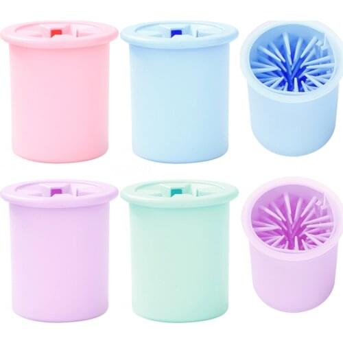 Pets Paw Cleaner Cup Portable Dog Cat Foot Washer Soft Silicone Pet Foot Wash Tool Puppy Kitten Dirty Paw Cleaning Supplies