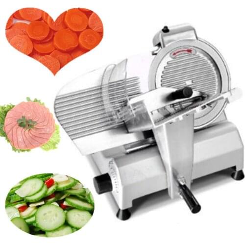 Desktop meat roll slicer machine household electric move toast bread ham sausage slicing cutter 220V