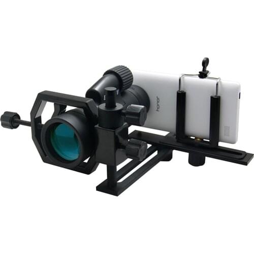 Universal Telescope Adapter Full Metal Multifunctional Digital Camera Phone Support Holder Mount Adapter with 2pcs Phone Bracket