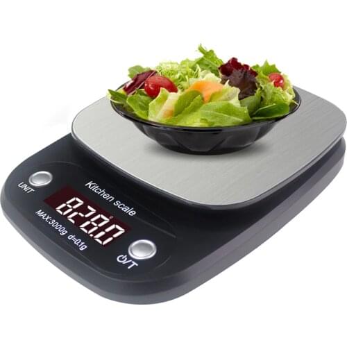 Kitchen Scales 0.1g 3kg Cooking Scale Food Balance Measuring with Auto Power Off Tare Function for Home and Kitchen