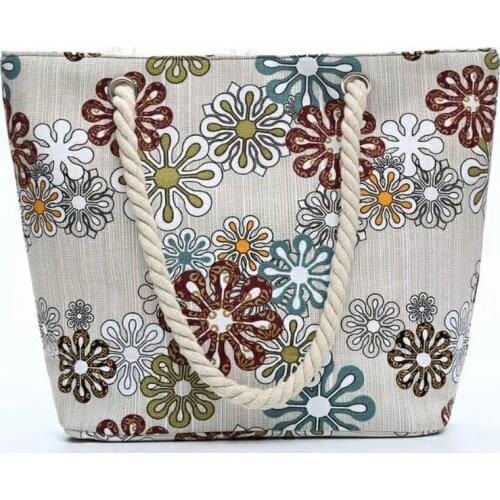 NEW Fashion Women Large Capacity Bohemian Shoulder Bag Beach Bag Bag Leisure Cotton Rope Handbag