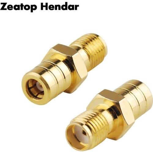 1Pcs Brass SMB Female Jack to SMA Female Plug RF Connector Straight Gold Plating