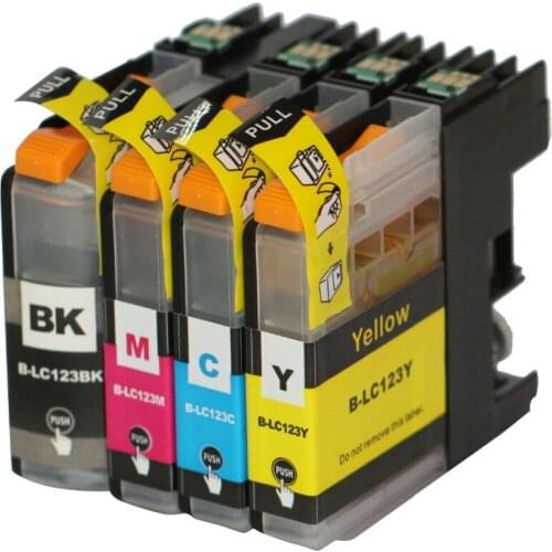 20 Printer Cartridges For Brother dcp-j152w DCP J152W DCPJ152 W for LC-123BK LC-123C LC-123M LC-123Y