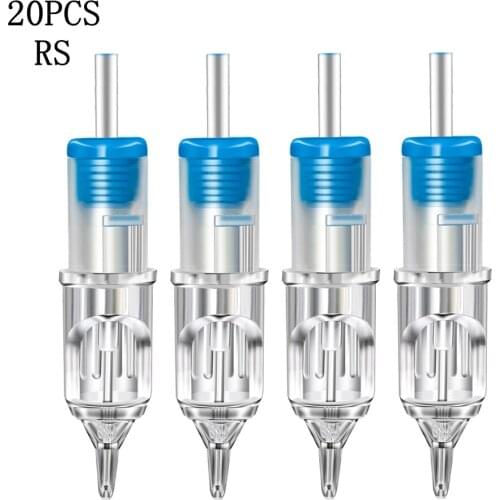 Tattoo Cartridge Needles 20PCS RL RS RM M1 Disposable Sterilized Tattoo Needle for Tattoo Cartridge Machines Grips Supplies