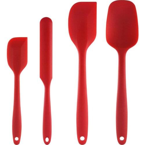 4pc Baking Tools Spatula for Cake Silicone Spatula Baking Pastry Kitchen Spatula Cream Mixer Ice Cream Scoop Baking Accessories
