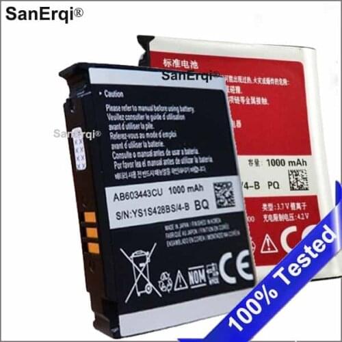 Battery AB603443CC AB603443CU for Samsung GT-S5230C GT-S5233A GT-S5233C GT-S5233S SGH-S5230 Battery SanErqi