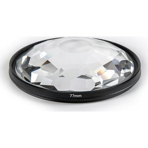 Camera Filter Accessories Crystal Prism DIY Photography Foreground Blur Film And Television Props 77mm Camera Filter