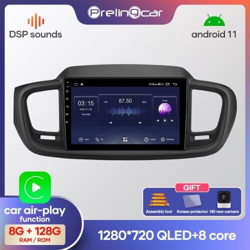 Prelingcar Android 10 NO DVD 2 Din Car Radio Multimedia Video Player Navigation GPS For Kia Sorento 2014-2017 Octa-Core
