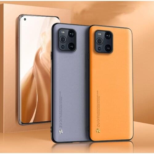 For OPPO Find X3 Pro Case Luxury Soft Vegan leather Grain Slim protective Back Cover Case For OPPO Find X2 Pro x3pro phone shell