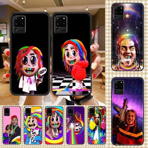 Rapper 6ix9ine 69 Phone case For Samsung Galaxy Note 4 8 9 10 20 S8 S9 S10 S10E S20 Plus UITRA Ultra black fashion back luxury