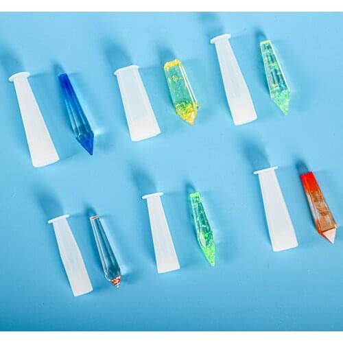 DIY Epoxy Mold 6 Three-dimensional Pendulum Silicone Resin Mold New Mirror Jewelry Creative Handmade